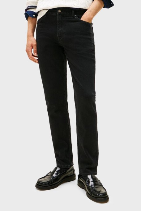 Tommy Hilfiger Pamuklu Regular Fit Normal Bel Jeans Erkek Kot Pantolon MW0MW40564 1B4 SİYAH - Tommy Hilfiger