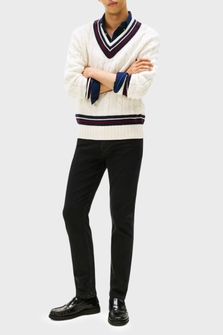 Tommy Hilfiger Pamuklu Regular Fit Normal Bel Jeans Erkek Kot Pantolon MW0MW40564 1B4 SİYAH - Tommy Hilfiger (1)