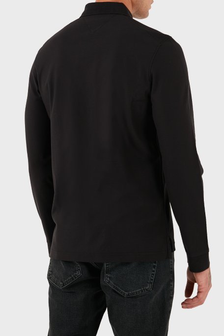 Tommy Hilfiger Pamuklu Regular Fit Yarım Fermuarlı Erkek Polo Yaka Sweat MW0MW44244 BDS SİYAH - Tommy Hilfiger (1)