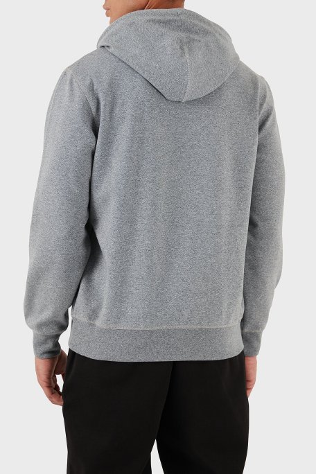 Tommy Hilfiger Pamuklu Relaxed Fit Kapüşonlu Logolu Erkek Sweat MW0MW39402 PMR GRİ - Tommy Hilfiger (1)