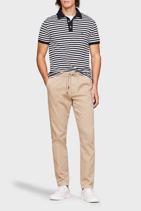 Tommy Hilfiger Pamuklu Skinny Fit Erkek Pantolon MW0MW33918 AEG BEJ - Tommy Hilfiger