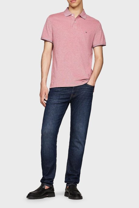 Tommy Hilfiger Pamuklu Slim Fit Dar Paça Jeans Erkek Kot Pantolon MW0MW35717 1BN LACİVERT - Tommy Hilfiger