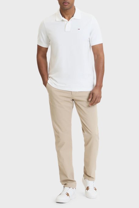 Tommy Hilfiger Pamuklu Straight Fit Normal Bel Düz Paça Erkek Pantolon MW0MW40262 RBT KUM - Tommy Hilfiger (1)