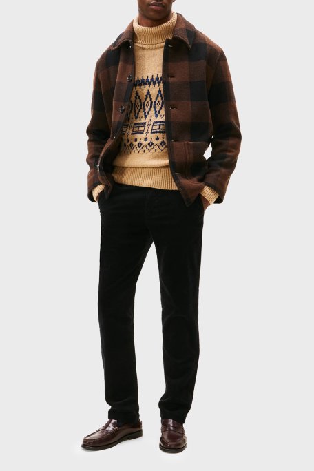 Tommy Hilfiger Pamuklu Straight Fit Normal Bel Kadife Erkek Pantolon MW0MW40267 BDS SİYAH - Tommy Hilfiger (1)