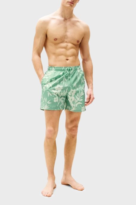 Tommy Hilfiger Regular Fit Belden Bağlamalı Desenli Erkek Mayo Short UM0UM03266 0H8 YEŞİL - Tommy Hilfiger (1)