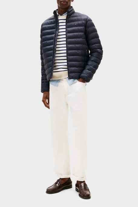 Tommy Hilfiger Regular Fit Dik Yaka Kapitoneli Erkek Mont MW0MW39990 DW5 LACİVERT - Tommy Hilfiger (1)