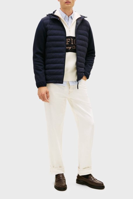 Tommy Hilfiger Regular Fit Kapitoneli Kapüşon Yaka Erkek Mont MW0MW41788 0GY LACİVERT - Tommy Hilfiger (1)