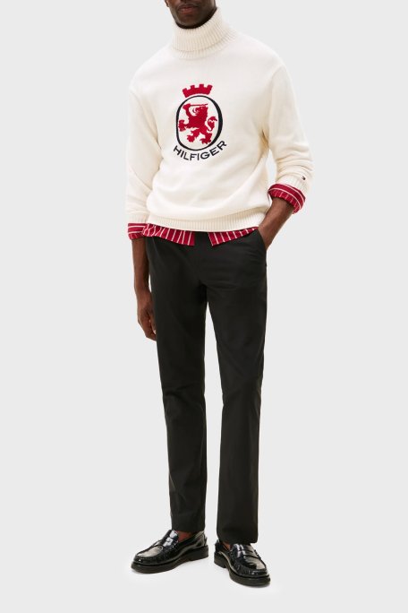 Tommy Hilfiger Regular Fit Normal Bel Düz Paça Erkek Pantolon MW0MW39316 BDS SİYAH - Tommy Hilfiger (1)