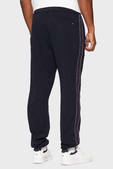 Tommy Hilfiger Regular Fit Normal Bel Ribanalı Paça Jogger Erkek Pantolon MW0MW37477 DW5 LACİVERT - Tommy Hilfiger (1)