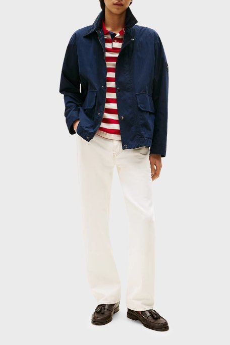 Tommy Hilfiger Regular Fit Su İtici Kadife Yaka Detaylı Erkek Ceket MW0MW39638 DW5 LACİVERT - Tommy Hilfiger (1)