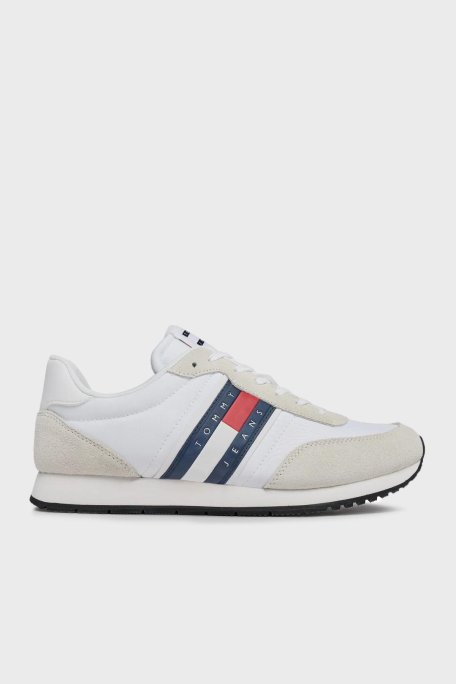 Tommy Hilfiger Sneaker Erkek Ayakkabı EM0EM01351 YBR BEYAZ - Tommy Hilfiger