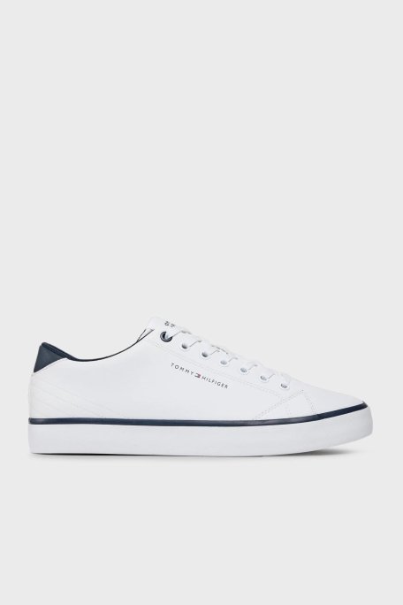 Tommy Hilfiger Sneaker Erkek Ayakkabı FM0FM05041 YBS BEYAZ - Tommy Hilfiger