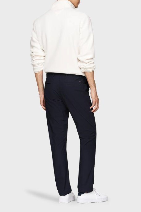 Tommy Hilfiger Straight Fit Normal Bel Düz Paça Erkek Pantolon MW0MW37350 DW5 LACİVERT - Tommy Hilfiger (1)