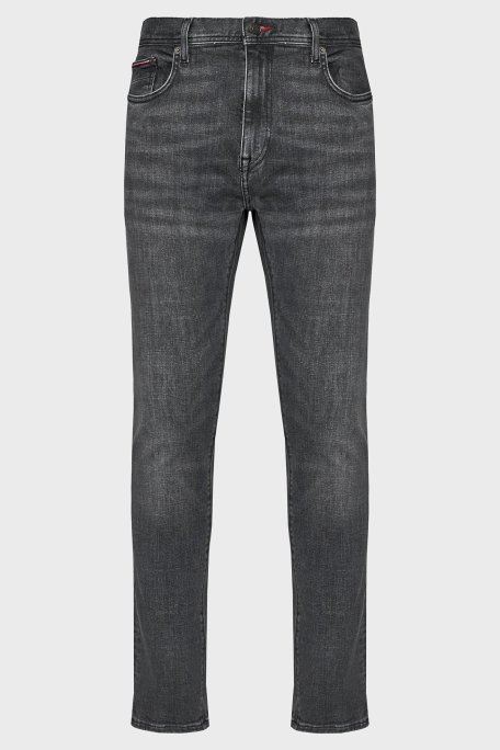 Tommy Hilfiger Streç Pamuklu Normal Bel Slim Fit Bleecker Jeans Erkek Kot Pantolon MW0MW33965 1B4 SİYAH - Tommy Hilfiger