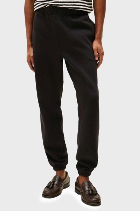 Tommy Hilfiger Streç Pamuklu Regular Fit Normal Bel Dar Paça Jogger Erkek Pantolon MW0MW39409 BDS SİYAH - Tommy Hilfiger