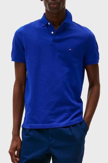 Tommy Hilfiger Streç Pamuklu Slim Fit Düğmeli Erkek Polo Yaka T Shirt MW0MW17770 D03 SAKS - Tommy Hilfiger