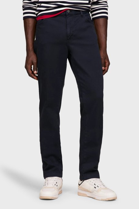 Tommy Hilfiger Streç Pamuklu Slim Fit Erkek Pantolon MW0MW33908 DW5 LACİVERT - Tommy Hilfiger (1)