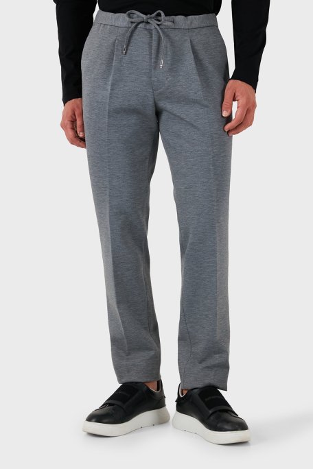 Tommy Hilfiger Streç Regular Fit Normal Bel Boru Paça Jogger Erkek Pantolon MW0MW35741 P01 GRİ - Tommy Hilfiger