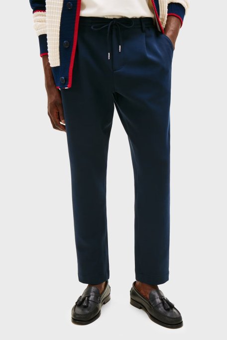 Tommy Hilfiger Traped Fit Normal Bel Darlan Paça Erkek Pantolon MW0MW39705 DW5 LACİVERT - Tommy Hilfiger