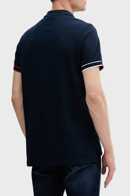 Tommy Jeans % 100 Pamuk Regular Fit Düğmeli Erkek Polo Yaka T Shirt DM0DM21306 C1G LACİVERT - Tommy Jeans (1)