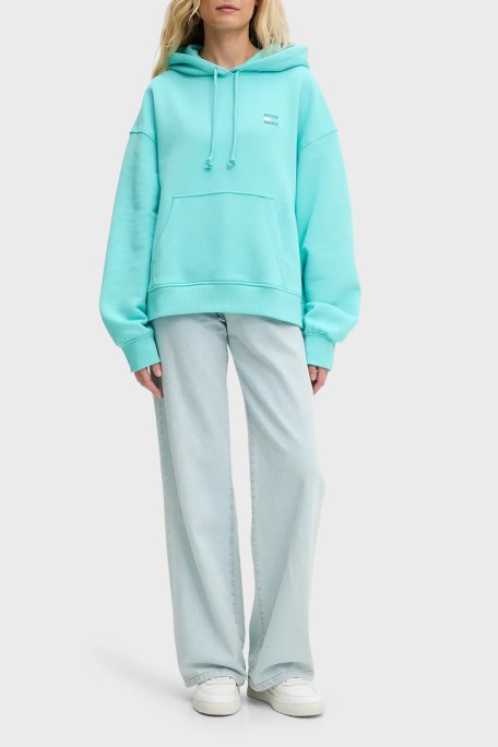 Tommy Jeans % 100 Pamuk Relaxed Fit Kapüşonlu Bayan Sweat DW0DW19414 L61 YEŞİL - Tommy Jeans (1)