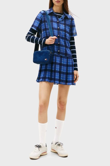 Tommy Jeans Ayarlanabilir Askılı Kot Bayan Çanta AW0AW17874 1AF MAVİ - Tommy Jeans (1)