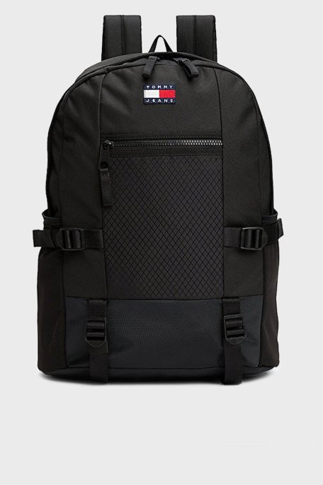 Tommy Jeans Ayarlanabilir Omuz Askılı Erkek Sırt Çantası AM0AM13402 BDS SİYAH - Tommy Jeans