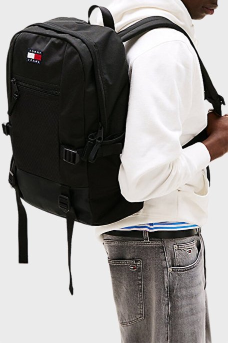 Tommy Jeans Ayarlanabilir Omuz Askılı Erkek Sırt Çantası AM0AM13402 BDS SİYAH - Tommy Jeans (1)