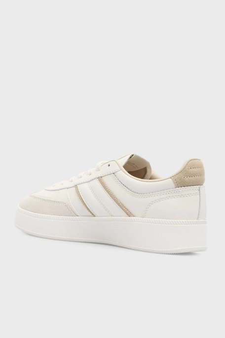 Tommy Jeans Hakiki Deri Logolu Sneaker Kadın Ayakkabı EN0EN02900 0GA BEJ - Tommy Jeans (1)