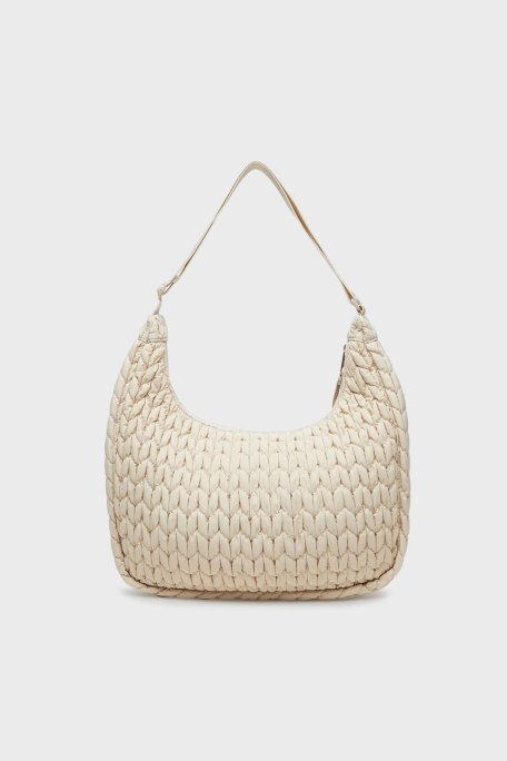 Tommy Jeans Kapitoneli Ayarlanabilir Askılı Bayan Çanta AW0AW17929 ACG BEJ - Tommy Jeans (1)