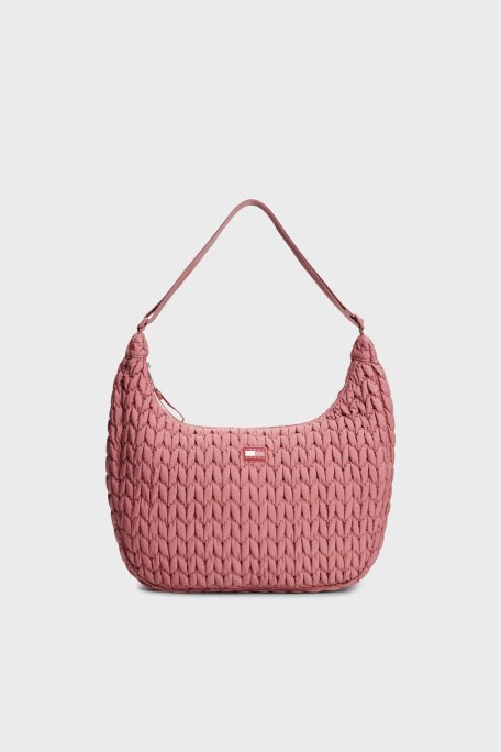 Tommy Jeans Kapitoneli Ayarlanabilir Askılı Bayan Çanta AW0AW17929 TI0 PEMBE - Tommy Jeans