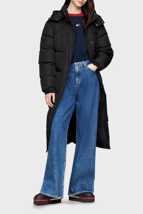 Tommy Jeans Kapitoneli Tırtıklı Platform Taban Kısa Kadın Bot EN0EN02689 BDS SİYAH - Tommy Jeans (1)