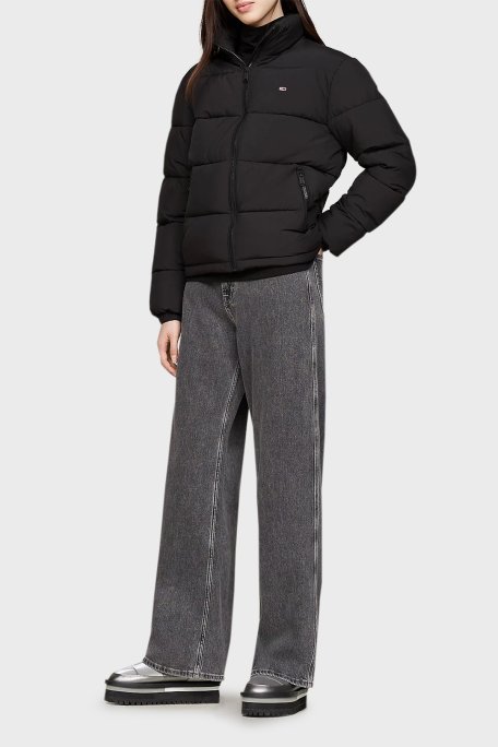 Tommy Jeans Kapitoneli Tırtıklı Platform Taban Kısa Kadın Bot EN0EN02689 TRH GÜMÜŞ - Tommy Jeans (1)