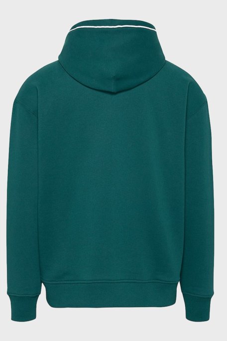 Tommy Jeans Logo İşlemeli Pamuklu Regular Fit Kapüşonlu Erkek Sweat DM0DM19760 CWG KOYU YEŞİL - Tommy Jeans (1)