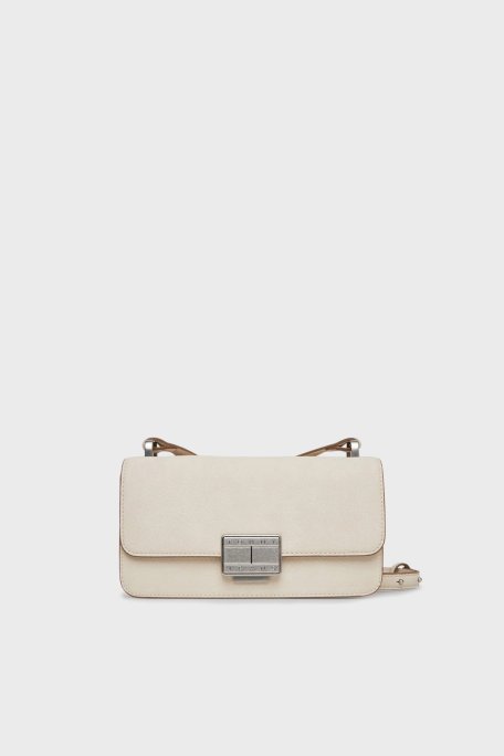 Tommy Jeans Logolu Ayarlanabilir Askılı Bayan Çanta AW0AW17529 ACG BEJ - Tommy Jeans