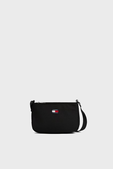 Tommy Jeans Logolu Ayarlanabilir Askılı Bayan Çanta AW0AW17544 BDS SİYAH - Tommy Jeans