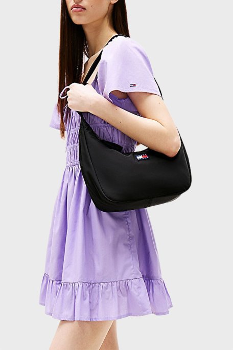 Tommy Jeans Logolu Ayarlanabilir Askılı Bayan Çanta AW0AW17547 BDS SİYAH - Tommy Jeans (1)