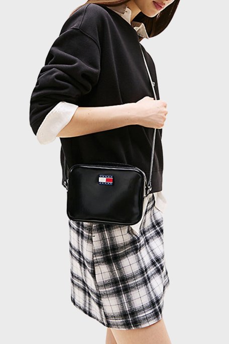 Tommy Jeans Logolu Ayarlanabilir Askılı Bayan Çanta AW0AW17864 BDS SİYAH - Tommy Jeans (1)