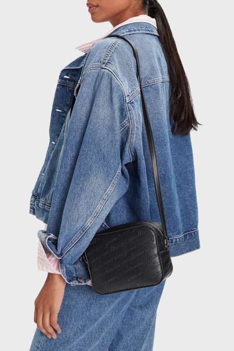 Tommy Jeans Logolu Ayarlanabilir Askılı Bayan Çanta AW0AW17865 BDS SİYAH - Tommy Jeans (1)