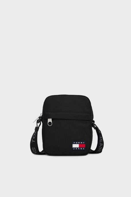 Tommy Jeans Logolu Ayarlanabilir Askılı Erkek Çanta AM0AM13710 BDS SİYAH - Tommy Jeans