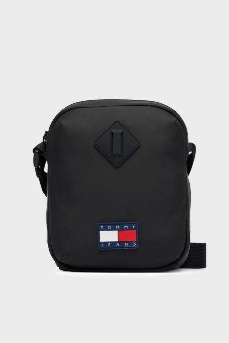 Tommy Jeans Logolu Ayarlanabilir Askılı Erkek Çanta AM0AM14214 BDS SİYAH - Tommy Jeans