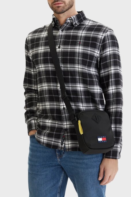 Tommy Jeans Logolu Ayarlanabilir Askılı Erkek Çanta AM0AM14214 BDS SİYAH - Tommy Jeans (1)