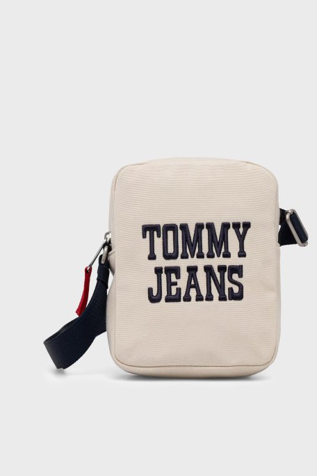 Tommy Jeans Logolu Ayarlanabilir Askılı Erkek Çanta AM0AM14223 ACG BEJ - Tommy Jeans
