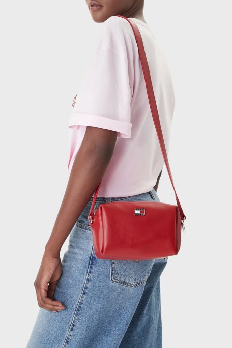 Tommy Jeans Logolu Ayarlanabilir Askılı Kadın Çanta AW0AW18456 XLE KIRMIZI - Tommy Jeans (1)