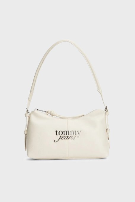 Tommy Jeans Logolu Ayarlanabilir Askılı Kadın Çanta AW0AW18468 ACG BEJ - Tommy Jeans