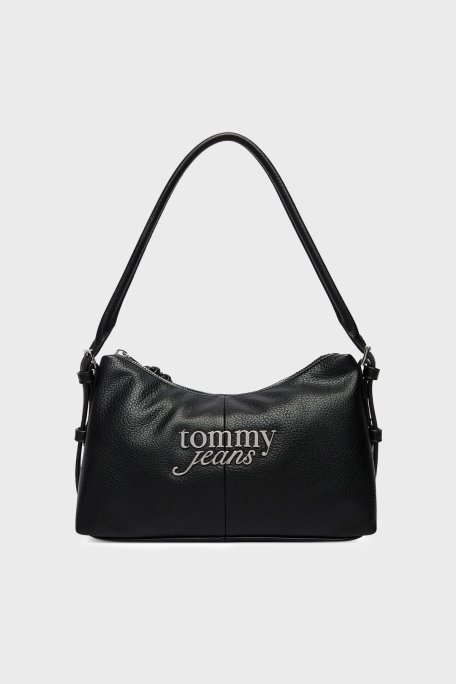 Tommy Jeans Logolu Ayarlanabilir Askılı Kadın Çanta AW0AW18468 BDS SİYAH - Tommy Jeans