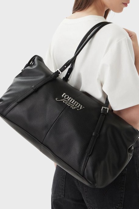 Tommy Jeans Logolu Ayarlanabilir Askılı Kadın Çanta AW0AW18472 BDS SİYAH - Tommy Jeans (1)