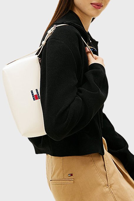 Tommy Jeans Logolu Ayarlanabilir Bayan Çanta AW0AW17866 YBI BEYAZ - Tommy Jeans (1)