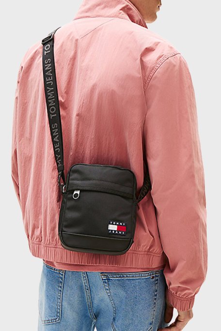Tommy Jeans Logolu Ayarlanabilir Çapraz Askılı Erkek Çanta AM0AM13389 BDS SİYAH - Tommy Jeans (1)