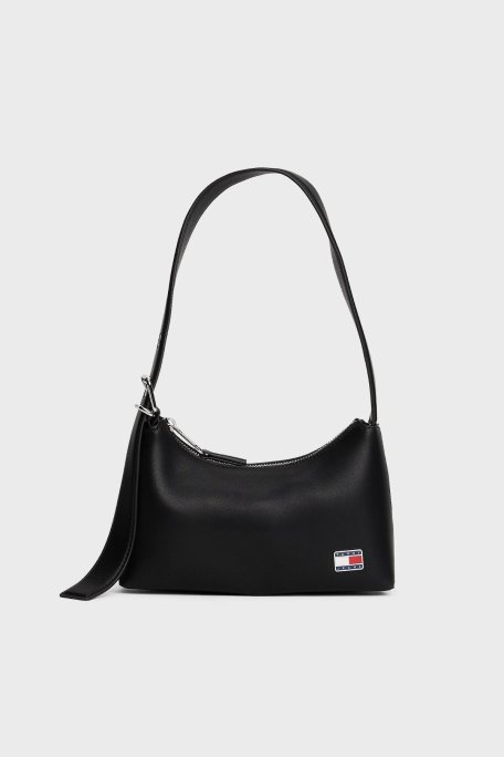 Tommy Jeans Logolu Ayarlanabilir Omuz Askılı Bayan Çanta AW0AW17873 BDS SİYAH - Tommy Jeans